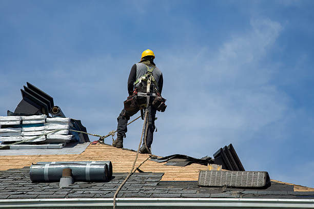 Professional Storm Damage Roof Repair technician working in Oreana, IL